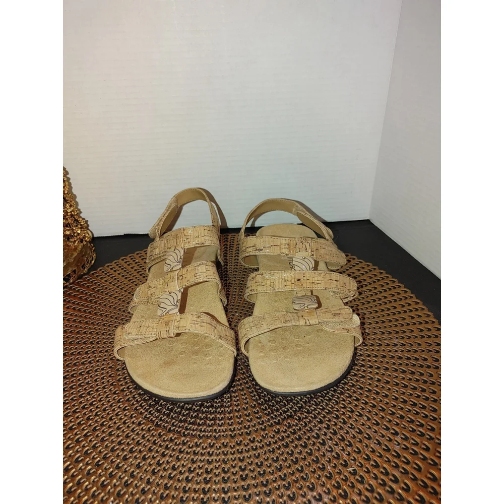 Vionic Amber Leather Sandals Size 6
